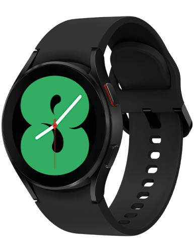 Samsung Watch 4 Smartwatch Aluminium schwarz Frontansicht 1