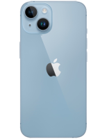 iPhone 14 Plus blau Seitenansicht