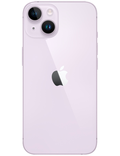 iPhone 14 Plus violett Seitenansicht