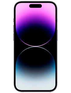 iPhone 14 Pro violett Frontansicht 1
