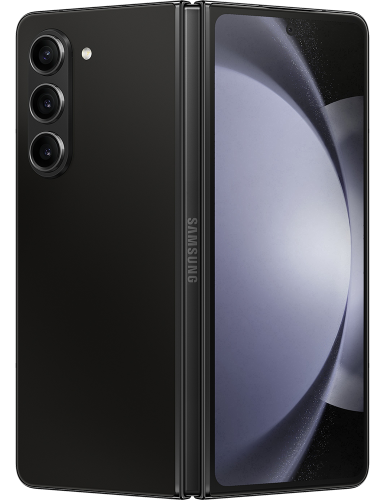 Galaxy Z Fold 5 schwarz Seitenansicht