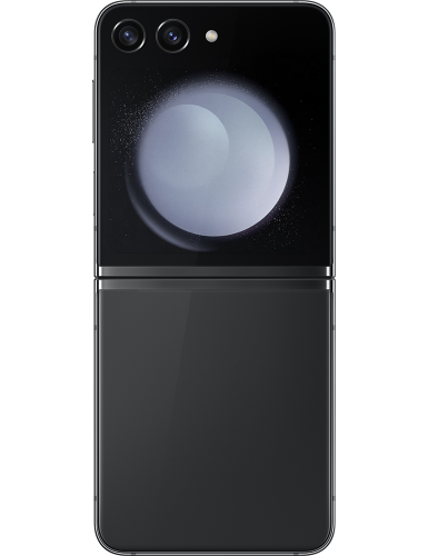 Galaxy Z Flip 5 schwarz Seitenansicht