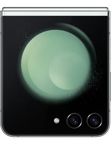 Galaxy Z Flip 5 grün Rückansicht