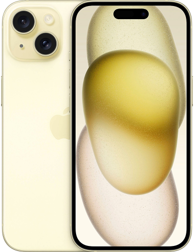 iPhone 15 gelb Frontansicht 1