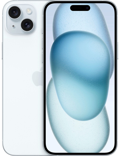 iPhone 15 Plus blau Frontansicht 1