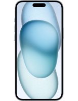 iPhone 15 Plus blau Frontansicht 2