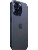 iPhone 15 Pro blau Seitenansicht