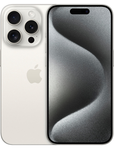 iPhone 15 Pro weiss Frontansicht 1