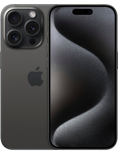 iPhone 15 Pro Max schwarz Frontansicht 1