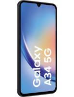 Galaxy A34 5G schwarz Seitenansicht