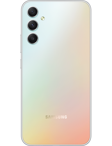 Galaxy A34 5G silber Rückansicht