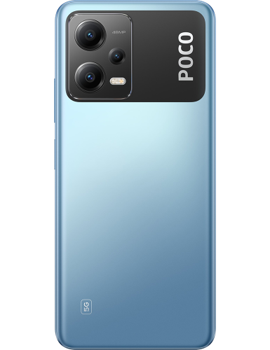 Poco X6 5G blau Rückansicht