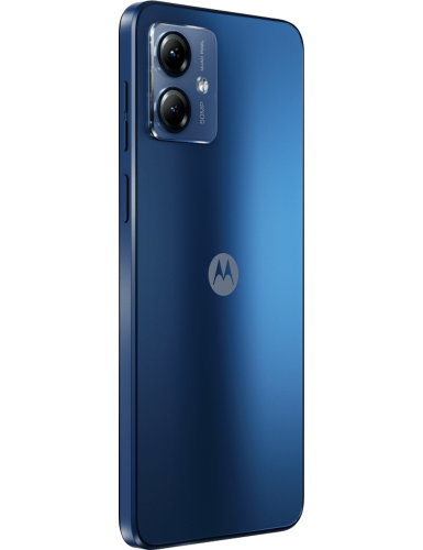 Moto G14 blau Seitenansicht