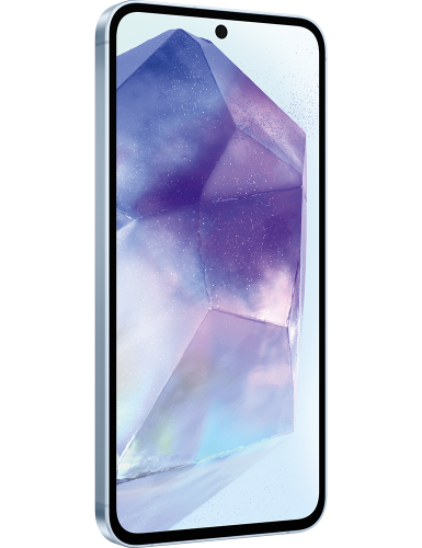 Galaxy A55 5G Awesome Iceblue Seitenansicht
