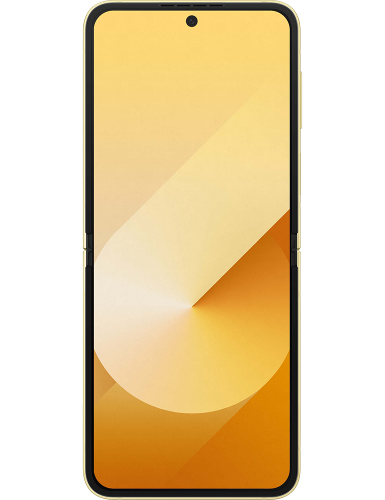 Galaxy Z Flip6 gelb Frontansicht 1